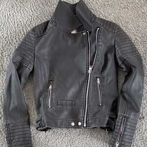 Women's Black Leather Jacket